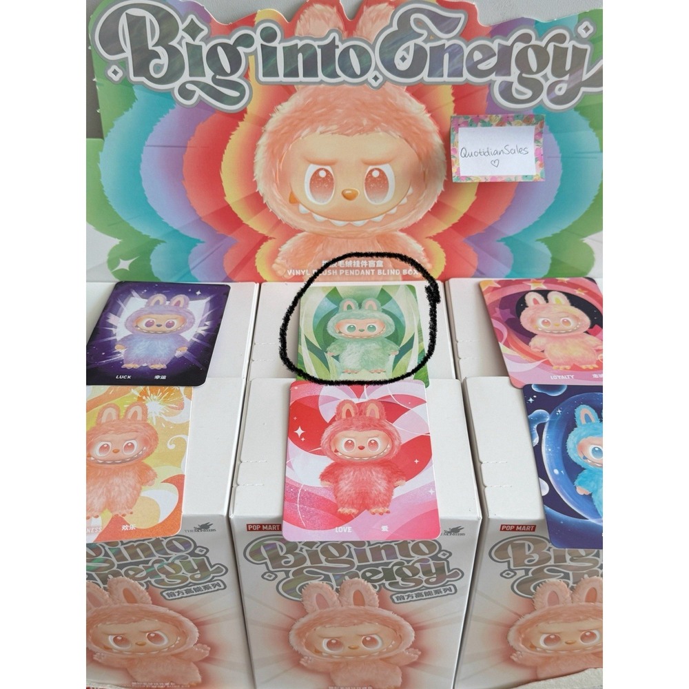 AUTHENTIC POP MART Labubu Big Into Energy - green SERENITY from US seller